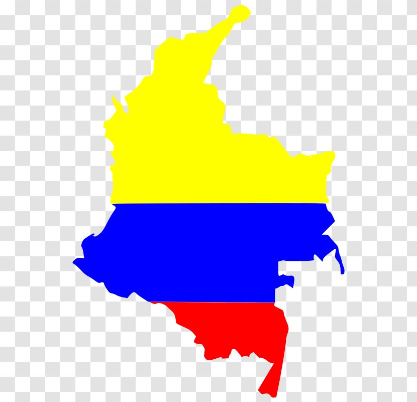 Flag Of Colombia Map - Venezuela Transparent PNG