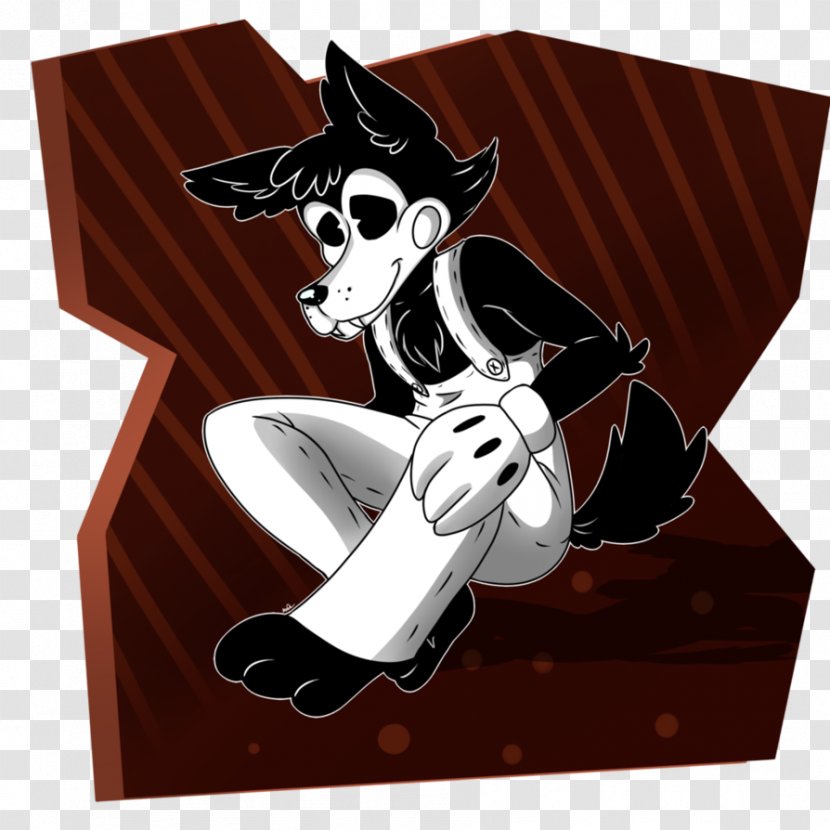 Bendy And The Ink Machine Drawing Gray Wolf Cartoon Fan Art - Heart - Frame Transparent PNG