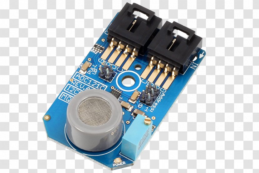 Analog-to-digital Converter I²C Analog Signal Digital-to-analog Wiring Diagram - Hardware - Circuit Component Transparent PNG