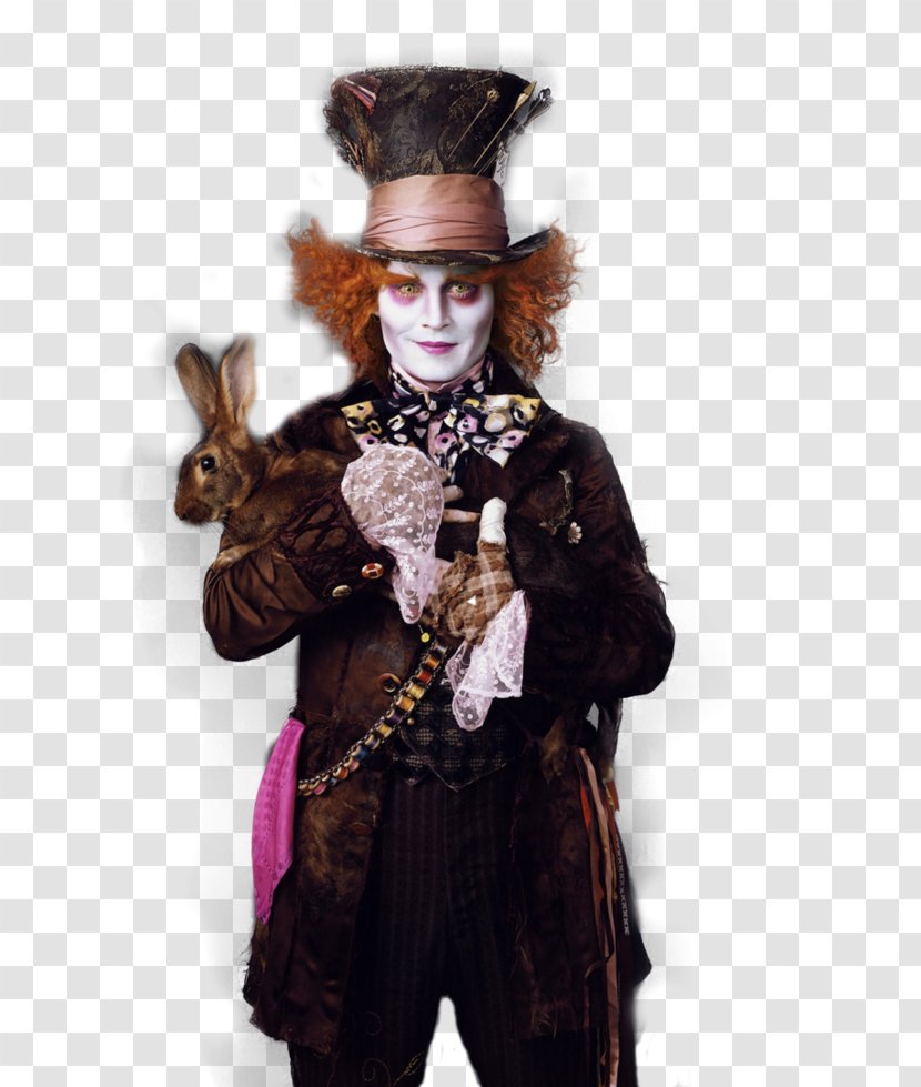 Mia Wasikowska The Mad Hatter Alice In Wonderland Film - Hugh Jackman Transparent PNG