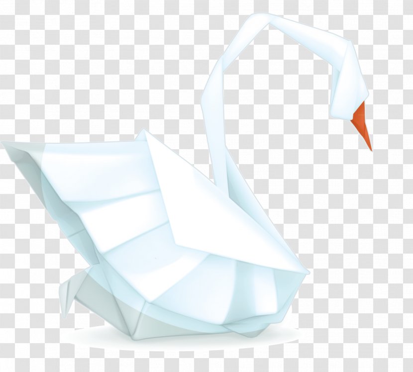 Paper Origami Art Pattern - Swan Vector Transparent PNG