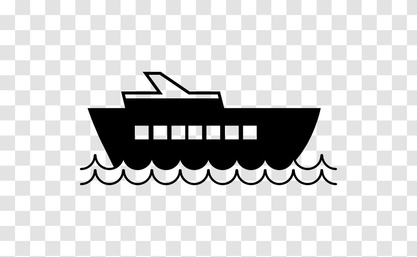 Boat Cruise Ship Symbol - Maritime Transport Transparent PNG