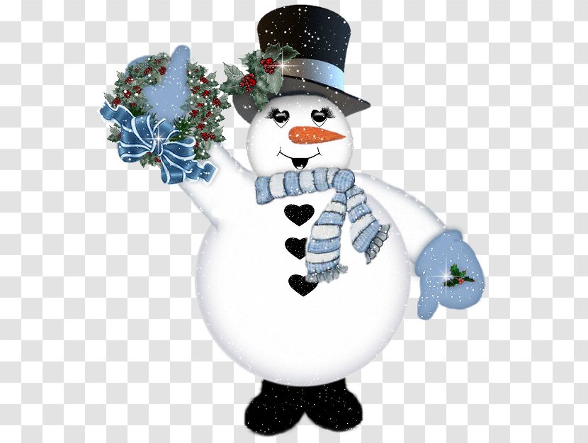 New Year's Day Eve Christmas Greeting & Note Cards - Snowman - Waving Transparent PNG