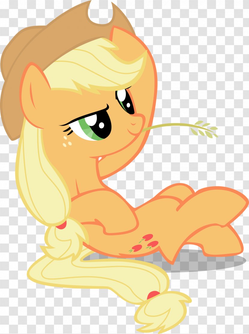 Applejack Fluttershy My Little Pony Apple Bloom - Vertebrate - Vector Transparent PNG