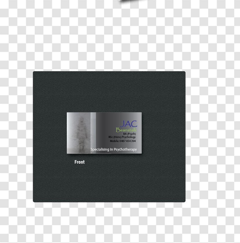Rectangle Brand - Decoration Company Business Card Transparent PNG