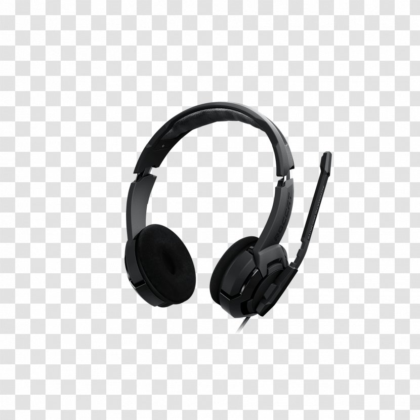 Microphone Headphones Roccat Laptop Stereophonic Sound - Headset Transparent PNG