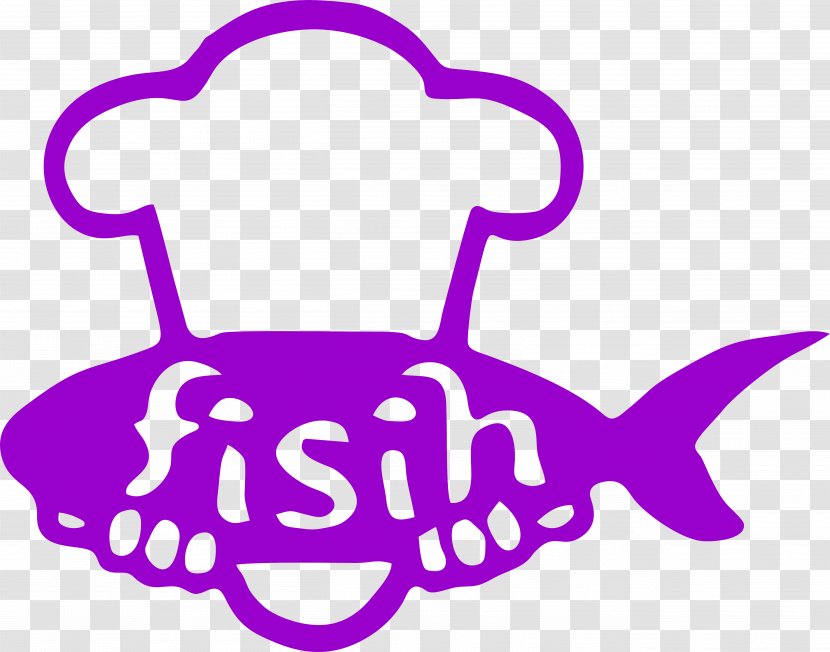 Sushi Logo Fish Seafood - Purple - Creative Chef Hat Transparent PNG