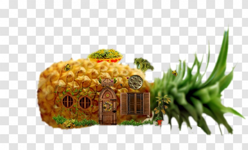 Vegetarian Cuisine Pineapple Watercolor Painting Fruit - Food - House Transparent PNG