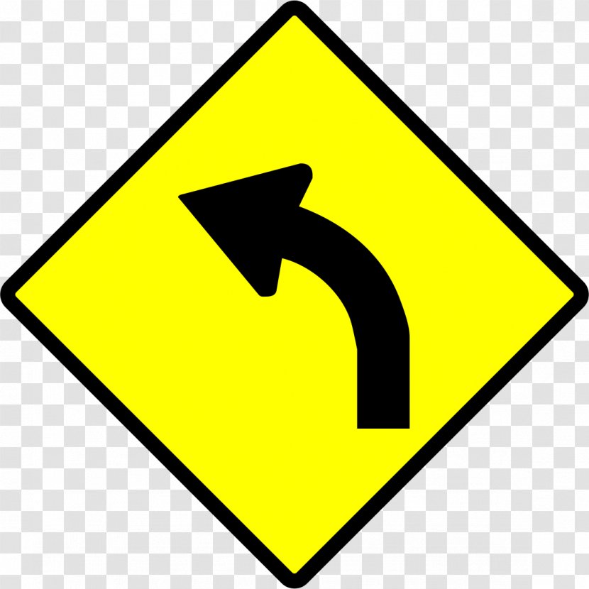 Traffic Sign Road Warning Curve - Light Transparent PNG
