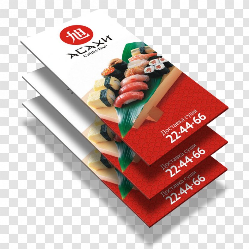 Sushi Cuisine Visiting Card Transparent PNG