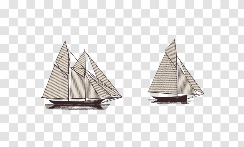Scow Sailing Ship Euclidean Vector - Triangle - Material Transparent PNG