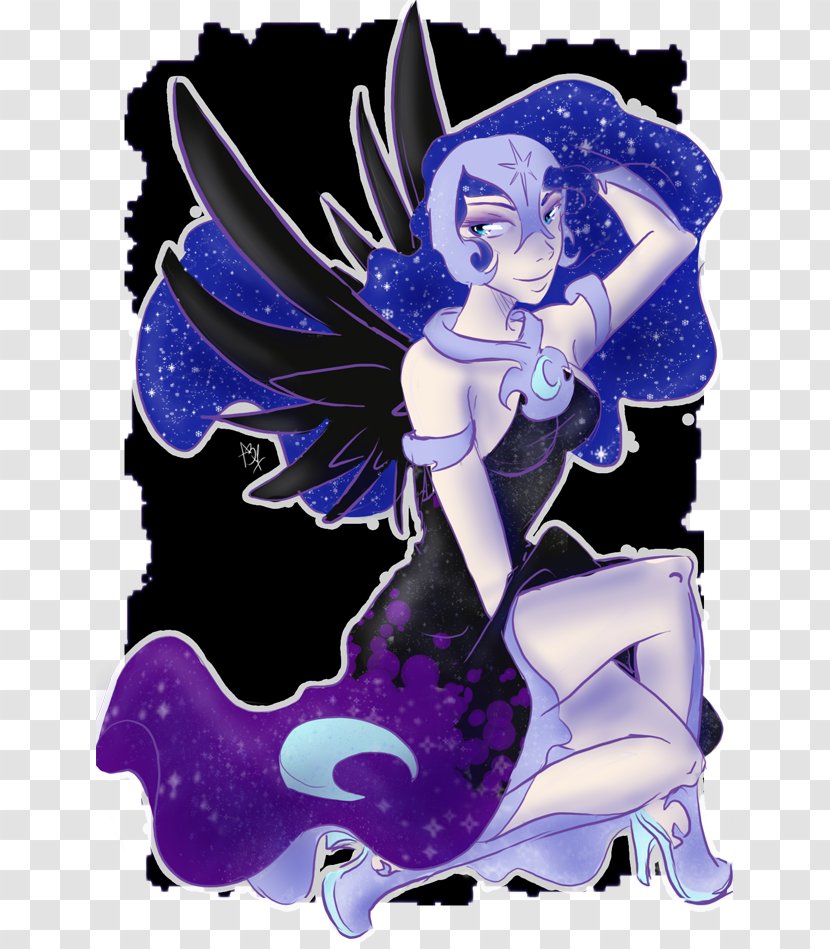 Princess Luna Sweetie Belle Rarity Nightmare Human Body - Electric Blue - Fairy Transparent PNG