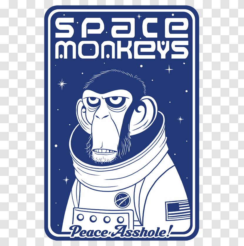 Monkeys And Apes In Space Tell 'Em Steve-Dave! Logo T-shirt - Brand - Monkey Transparent PNG