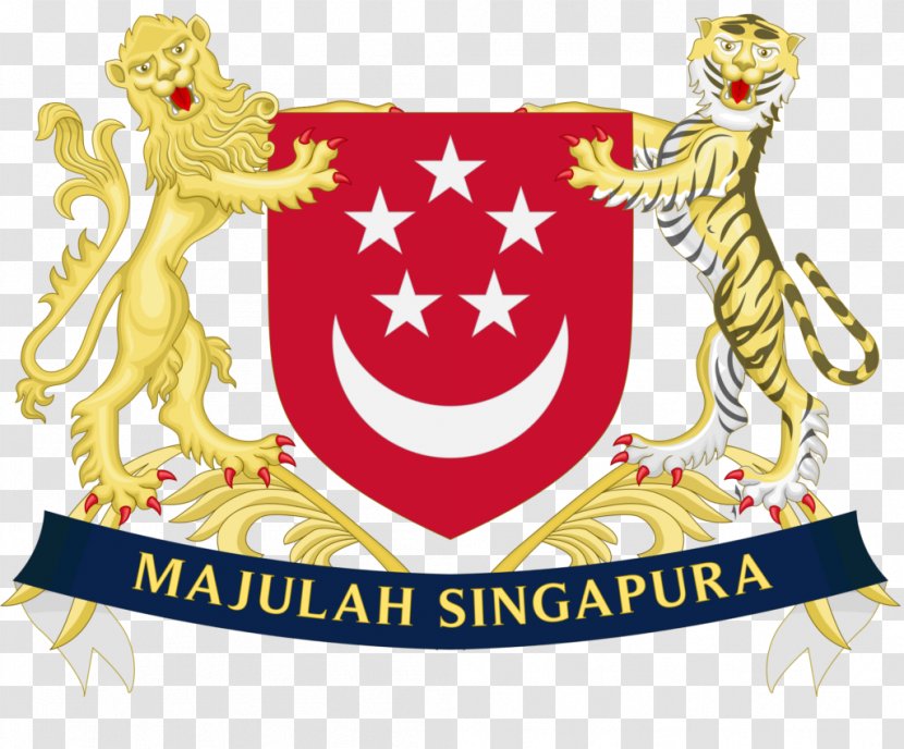 Coat Of Arms Singapore Royal The United Kingdom Estonia - Equatorial Guinea - SINGAPORE Transparent PNG