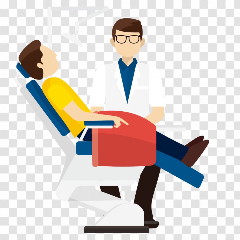 Physician Dentist Patient - Recruiter - Vector Cartoon Doctor To The See Teeth Transparent PNG