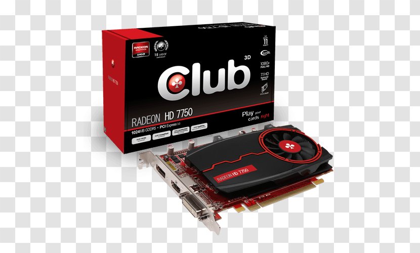 Graphics Cards & Video Adapters Club 3D Radeon HD 7000 Series GDDR5 SDRAM - Advanced Micro Devices - Hd 4000 Transparent PNG