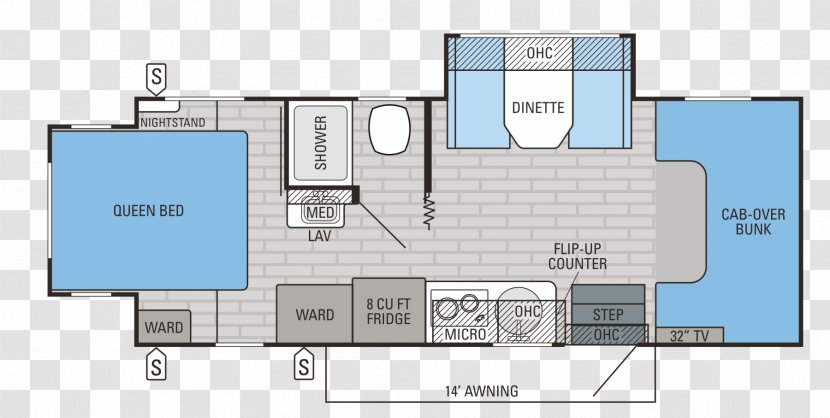 Floor Plan Haylett Auto & RV Supercenter Caravan Campervans - Rv - House Transparent PNG