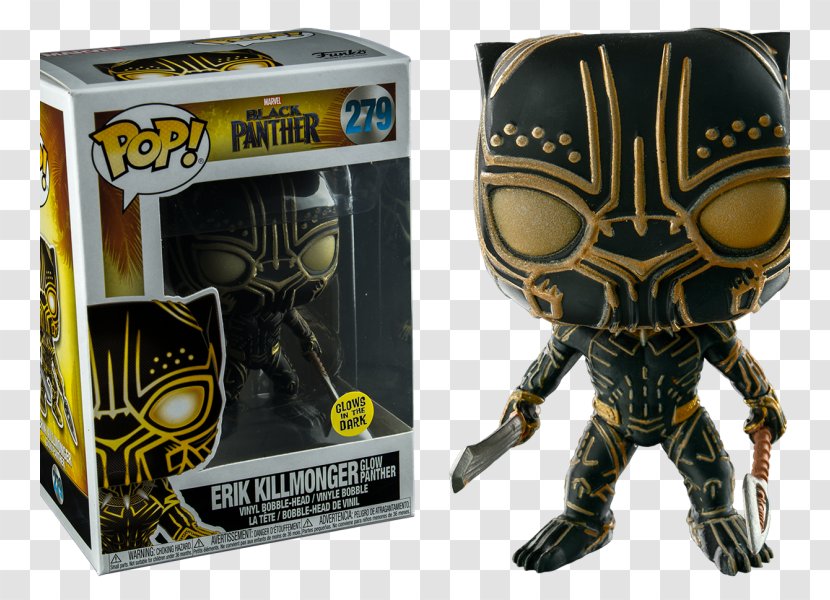 Erik Killmonger Black Panther Funko Man-Ape Toy - Marvel Cinematic Universe Transparent PNG