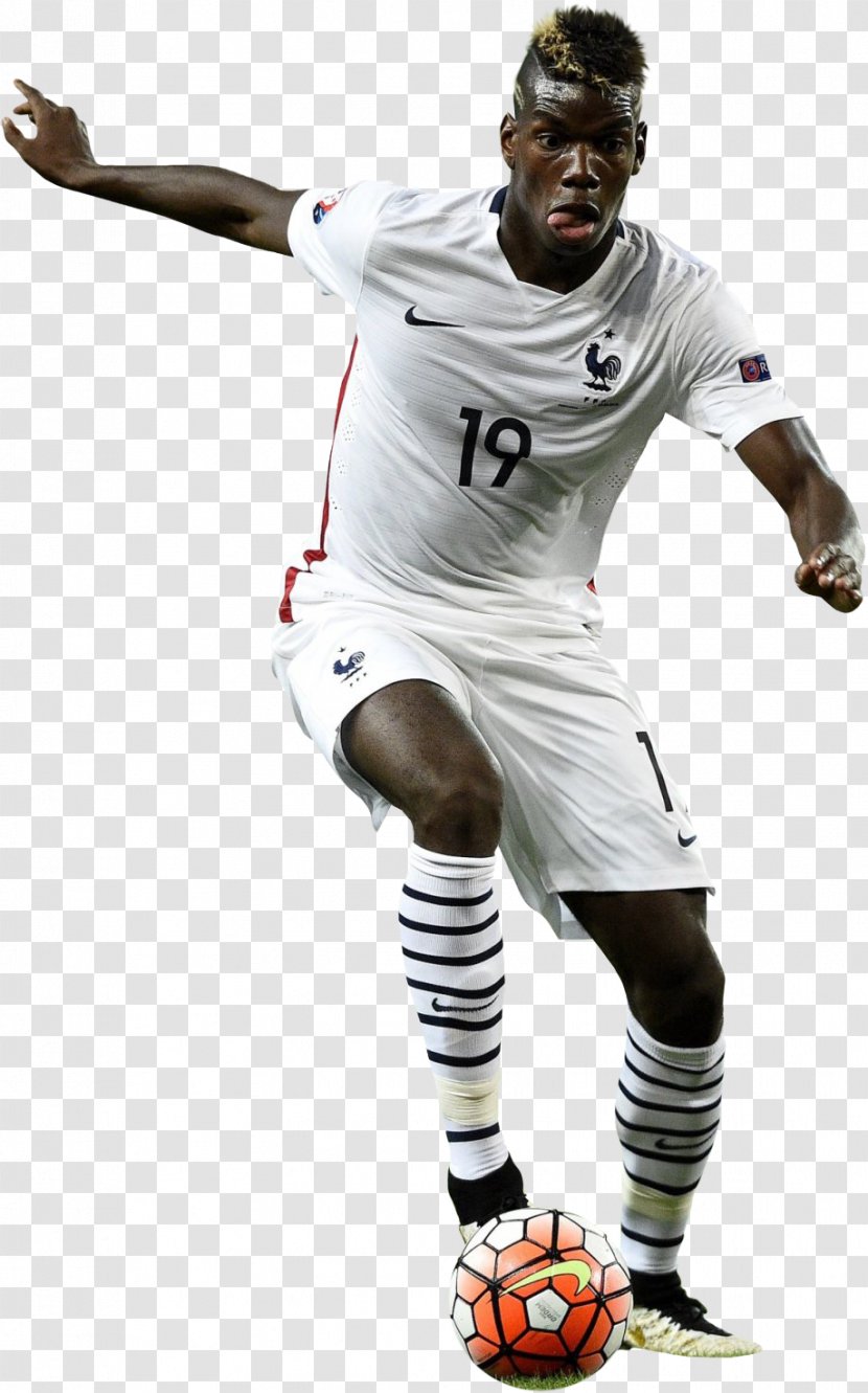 Paul Pogba France National Football Team Player Jersey - Soccer Transparent PNG