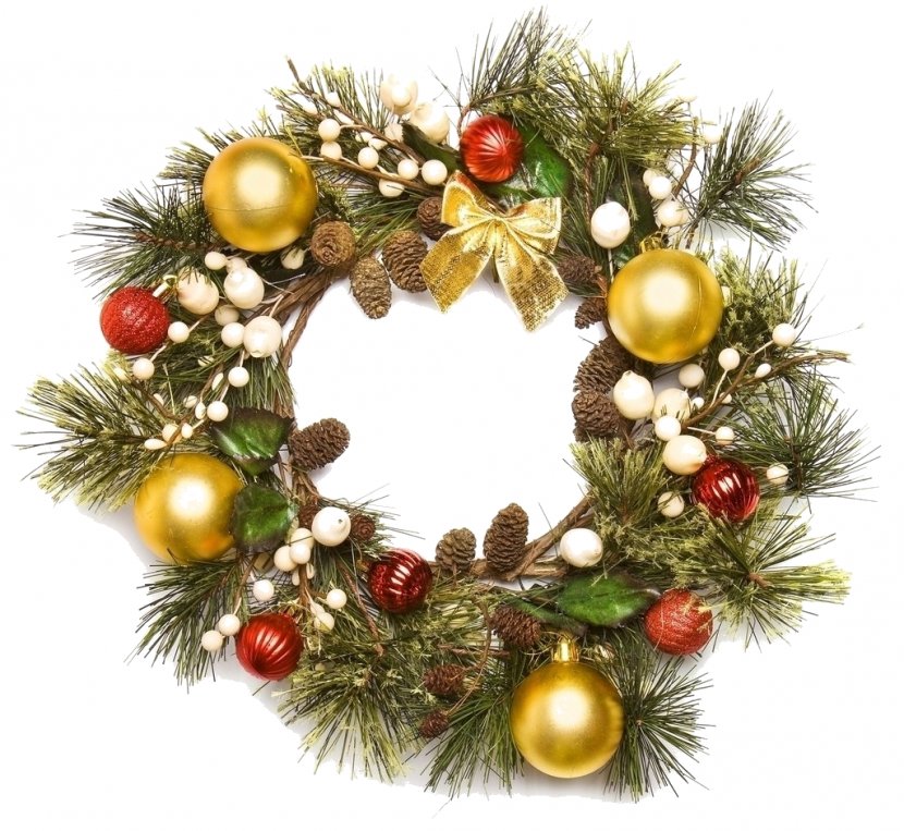 Christmas Ornament Advent Wreath New Year - Garland Transparent PNG