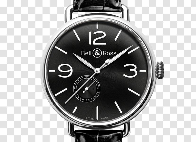 Bell & Ross Watch Power Reserve Indicator Baselworld Replica - Black And White Transparent PNG