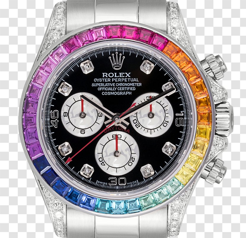 Rolex Daytona GMT Master II Oyster Perpetual Cosmograph Watch - Brand - Diamond Transparent PNG