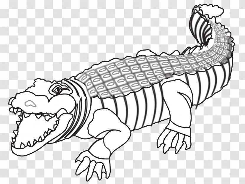 Crocodiles Alligator Black And White Drawing - Walking Shoe - Crocodile Transparent PNG