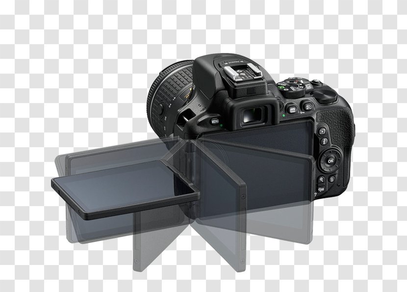 Canon EF-S 18–55mm Lens Nikon AF-P DX Nikkor 70-300mm F/4.5-6.3G ED VR Digital SLR Camera - Slr Transparent PNG