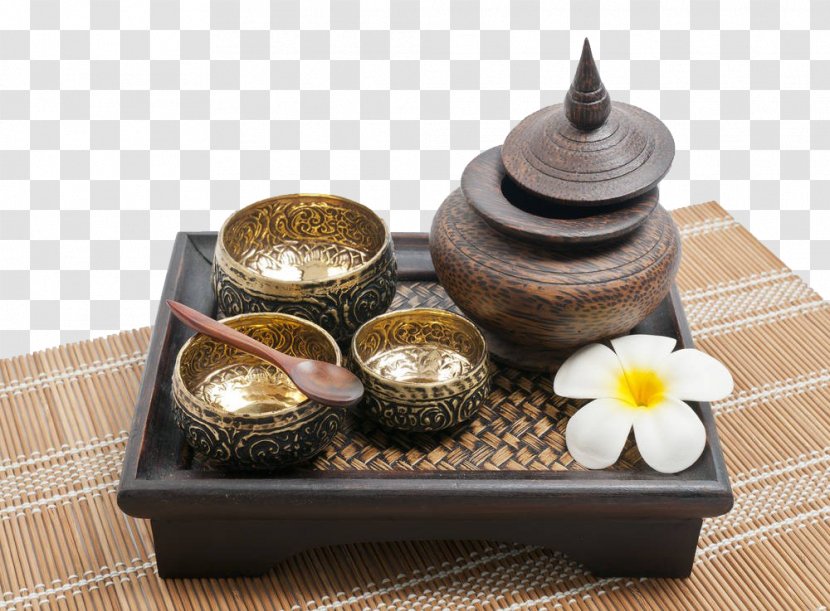Thailand Bowl Tray Bamboo - Ceramic - Brass Transparent PNG