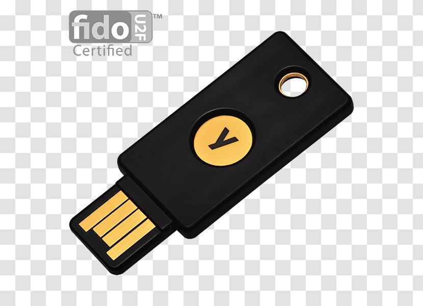 YubiKey One-time Password Universal 2nd Factor Two Authentication - Key - USB Transparent PNG