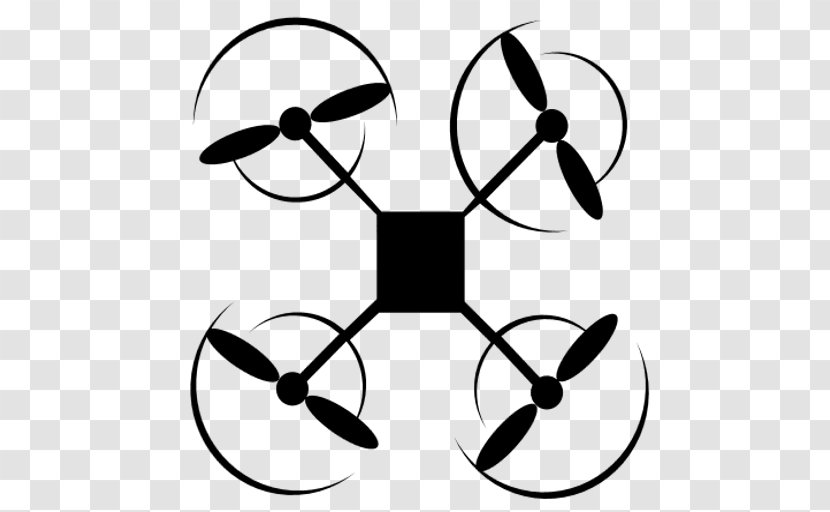 Quadcopter Unmanned Aerial Vehicle Propeller Multirotor Rotation - Point - Uav Clipart Transparent PNG