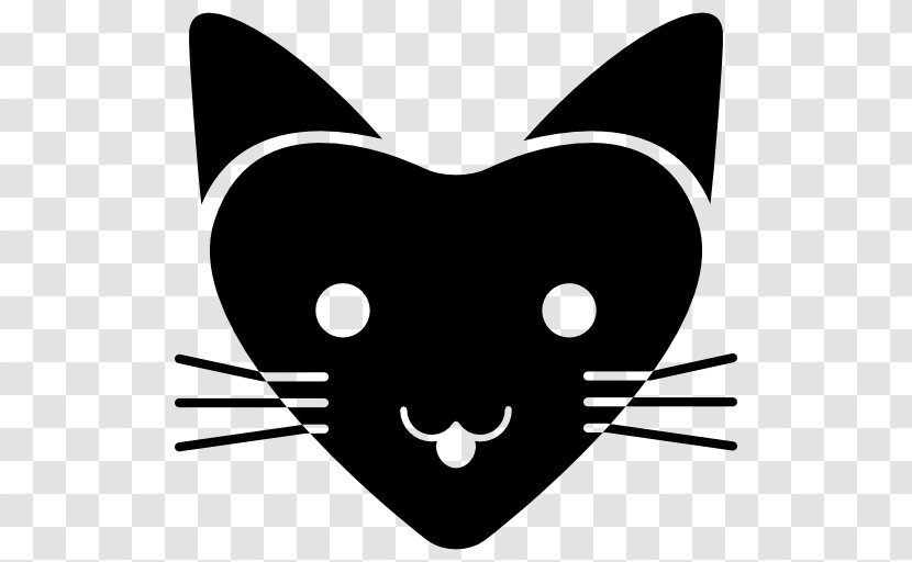 Whiskers Cat Face Shape - Silhouette Transparent PNG