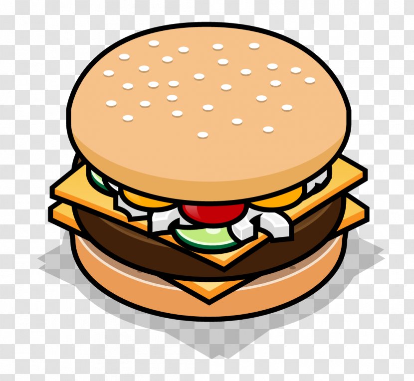 Hamburger Fast Food Cheeseburger Vegetarian Cuisine Clip Art - Vactor Transparent PNG