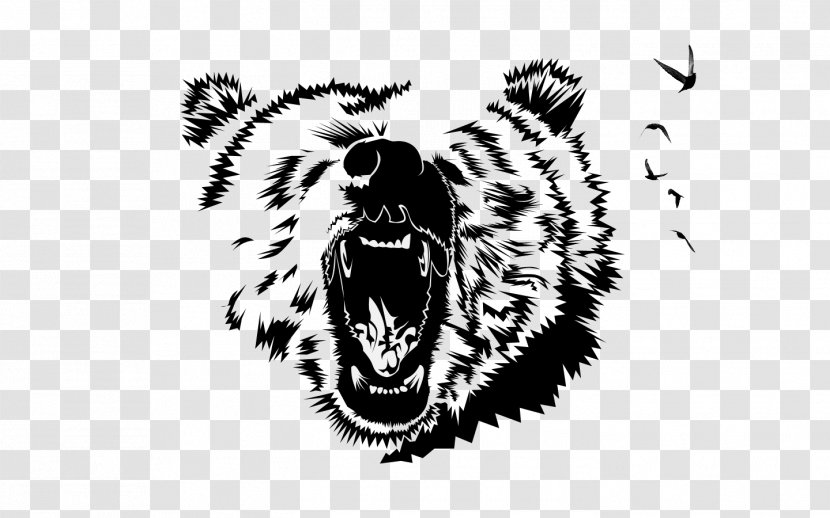 Grizzly Bear Drawing Film - Frame Transparent PNG