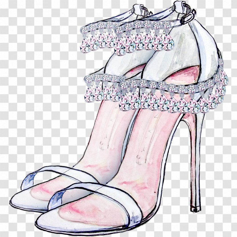 Shoe High-heeled Footwear Dress Prom Fashion - Highheeled - White Princess Heels Transparent PNG