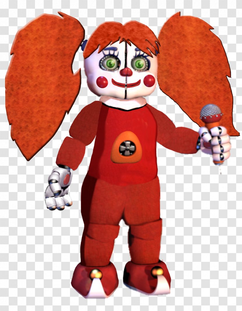 Five Nights At Freddy's: Sister Location Infant Stuffed Animals & Cuddly Toys Circus Clown - Toy Transparent PNG