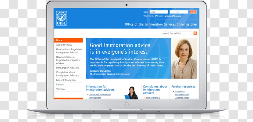 Office Of The Immigration Services Commissioner Home UK Visas And Points-based System - Modern To United Kingdom - Officer Transparent PNG