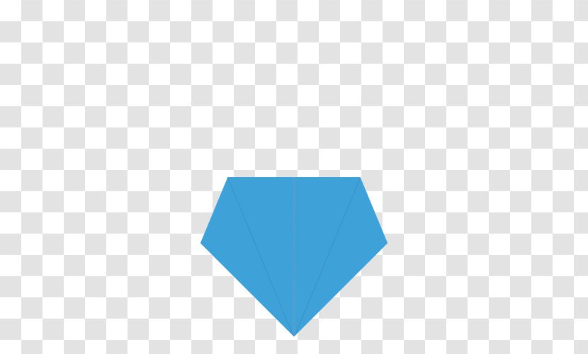 Line Triangle Turquoise - Origami Dog Transparent PNG