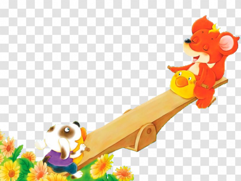 Child Storytelling Book Illustration - Orange - Dog And Fox Transparent PNG