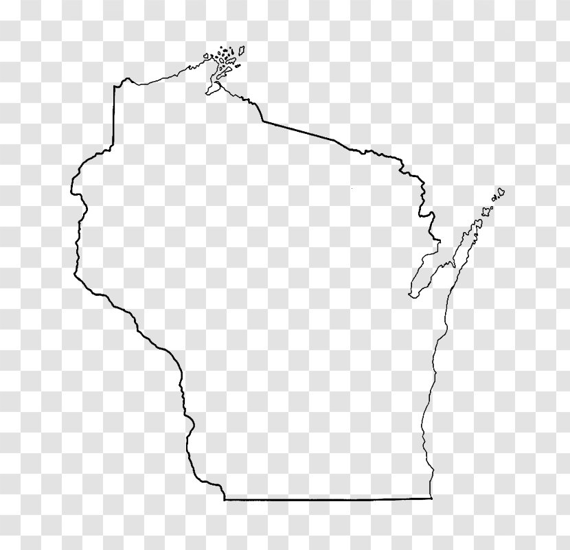 Clyde Woodruff Winneconne Fall River New Diggings - Map - Wisconsin Outline Transparent PNG