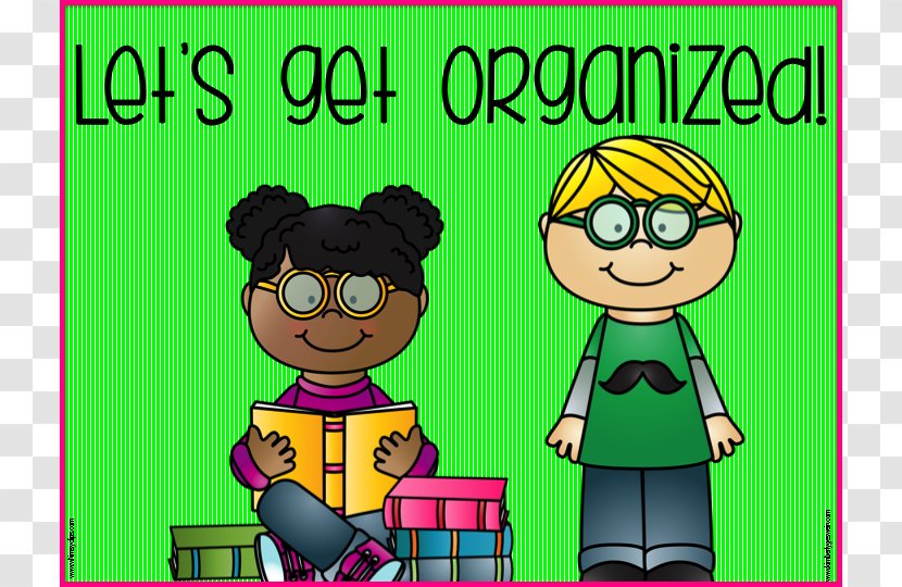 Organization Teacher Clip Art - Green - Get Organized Cliparts Transparent PNG