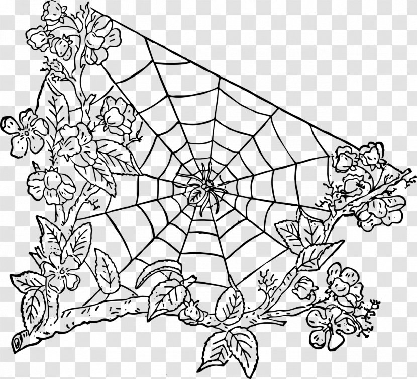 Spider Web Spider-Man Clip Art - Botany - Leaf Transparent PNG