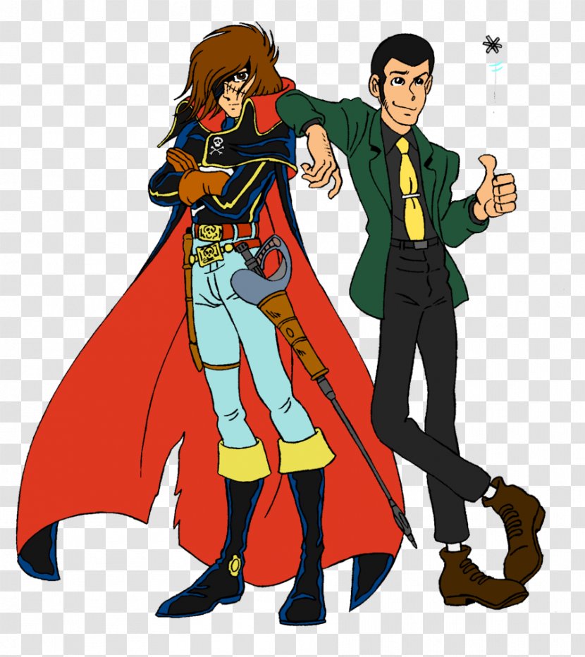 Phantom F. Harlock II Daisuke Jigen Space Pirate Captain Lupin III Character - Crossover - Meet Transparent PNG