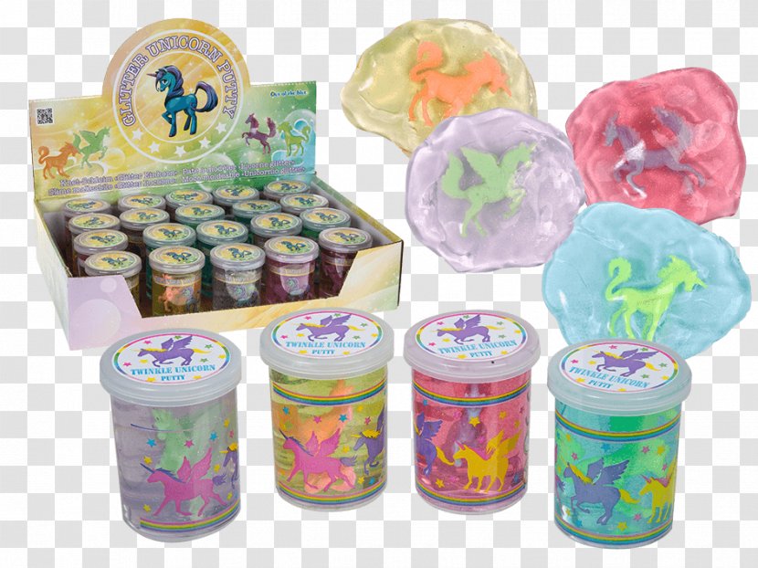 Unicorn Toy Silly Putty Color - Mousse Transparent PNG