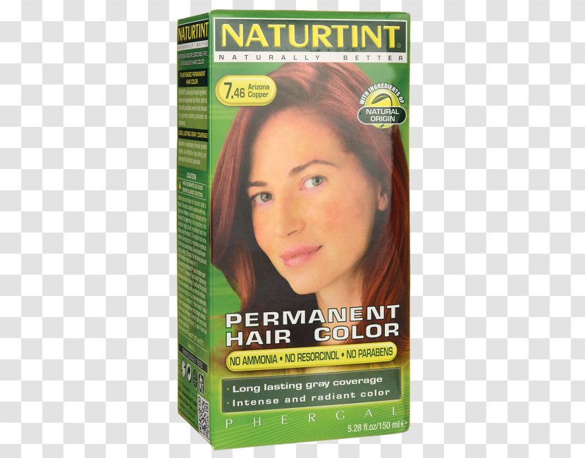 Naturtint Permanent Hair Coloring Colourant Copper - Natural Black Hairstyles Color Transparent PNG