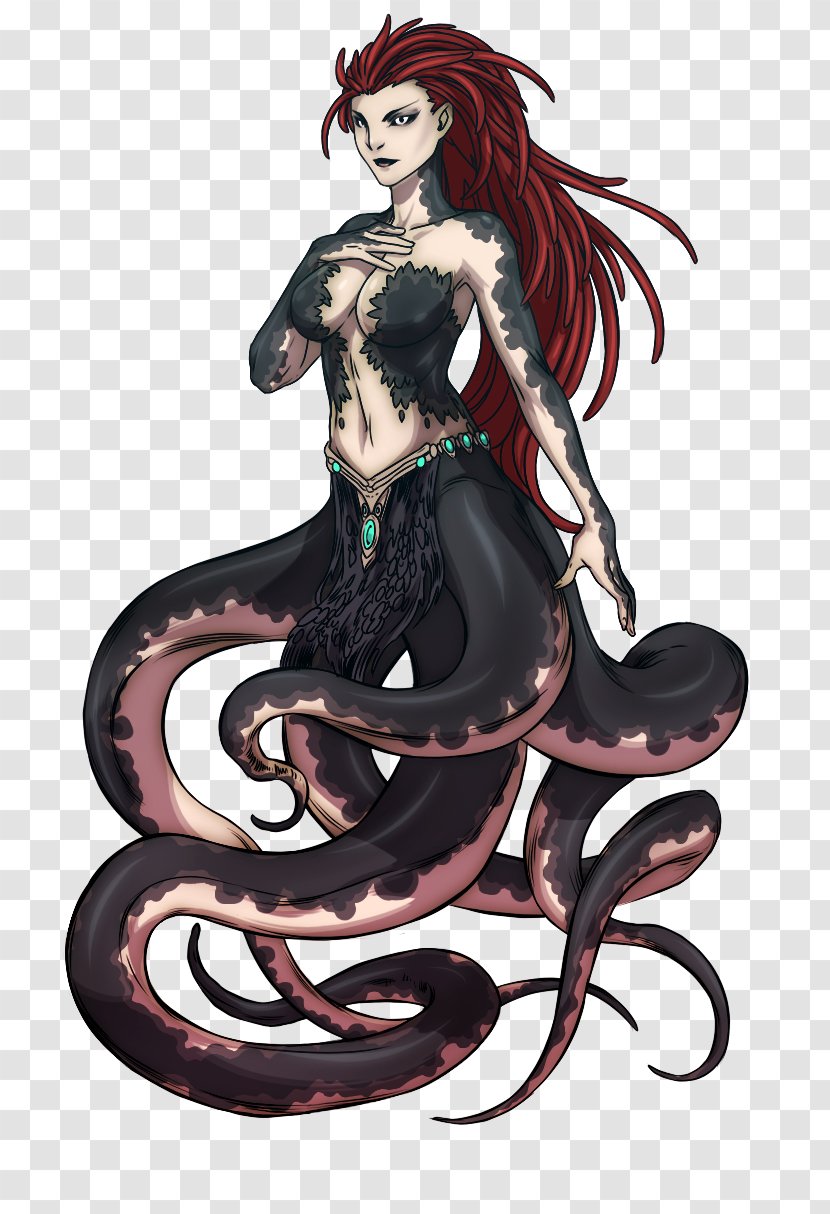 Mermaid Image Illustration Ursula Witchcraft - Heart Transparent PNG