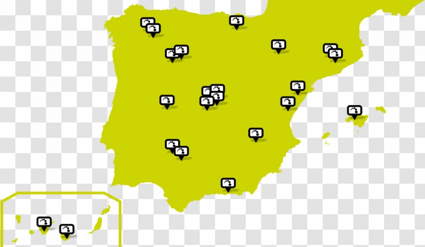 Iberian Peninsula Spain Visigothic Kingdom Map Visigoths - Yellow Transparent PNG