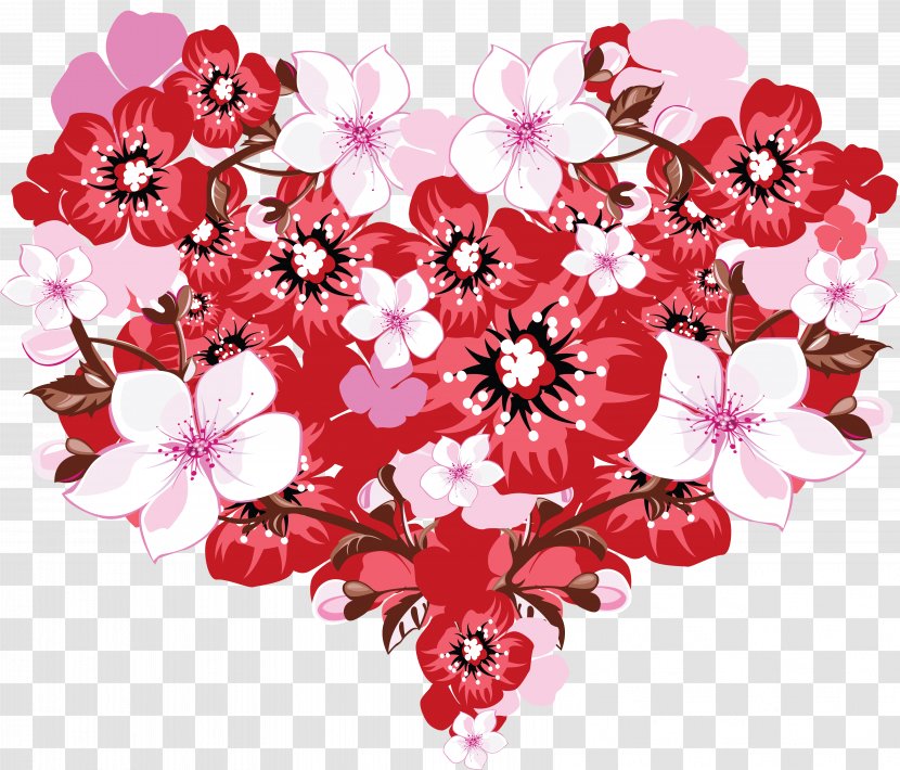Valentine's Day Gift Heart Flower Rose - Bouquet - HEART FLOWER Transparent PNG