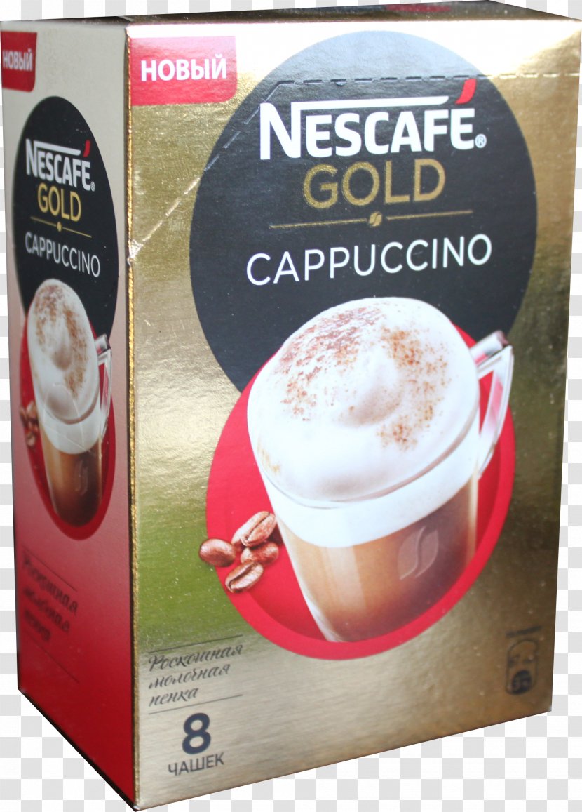 Cappuccino Instant Coffee Caffè Macchiato Latte Wiener Melange - Decaffeination Transparent PNG