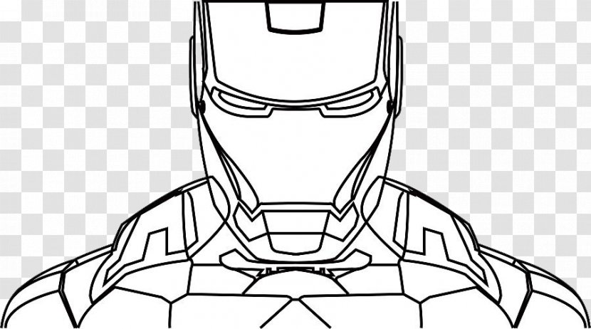 Iron Man Painting Cartoon Sketch - Pattern - Avatar Transparent PNG